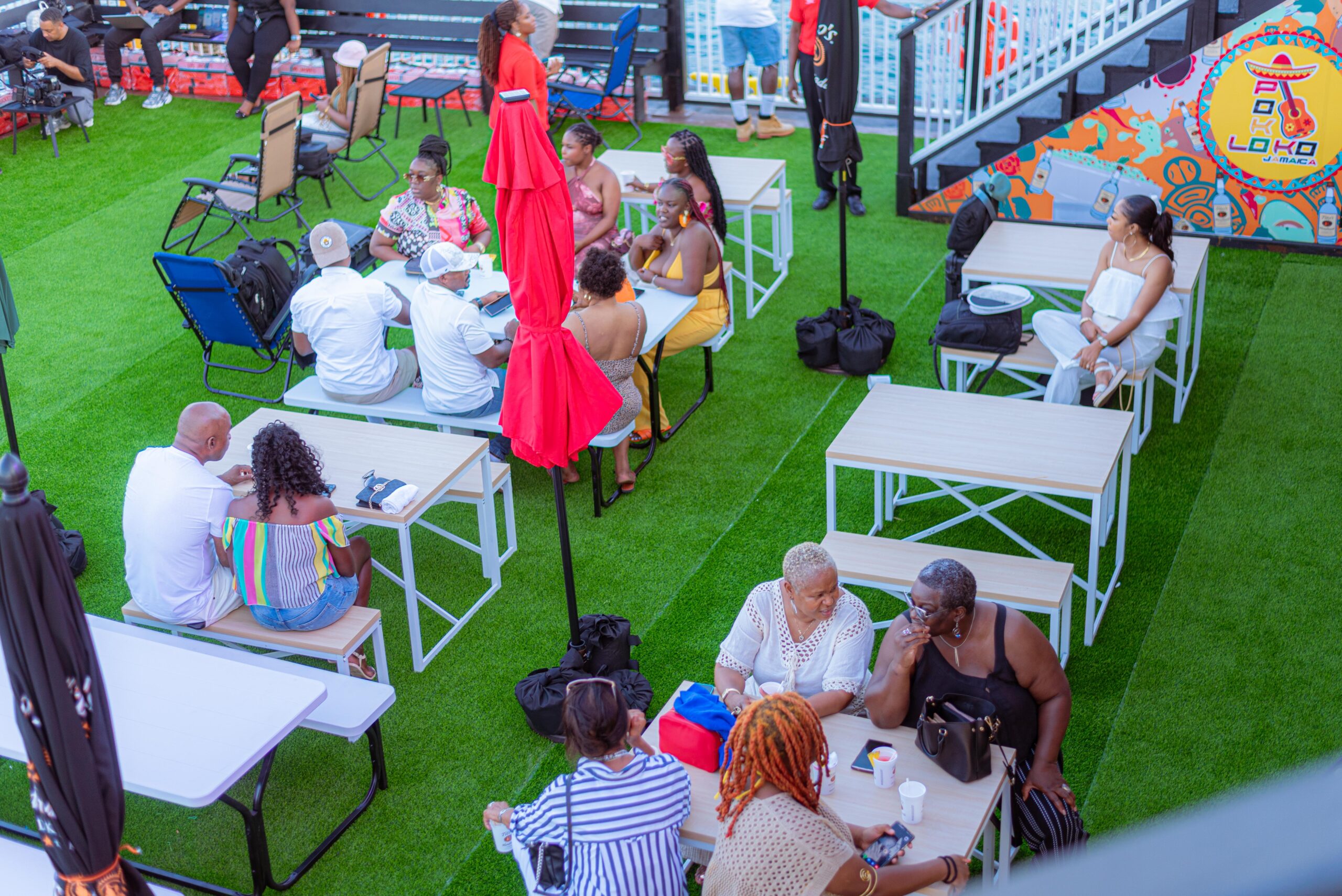 Guests relaxing on Poko Loko